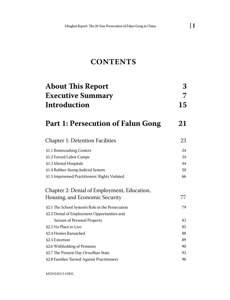 Minghui Report: The 20-Year Persecution of Falun Gong in China (Hardcover)